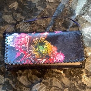 Black leather wallet. New, never used.